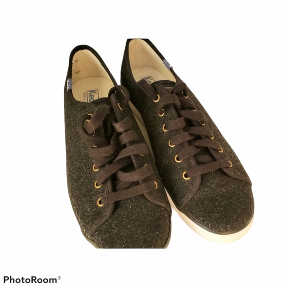 Keds Dream Foam Black Wool Sneakers Size 10 - Picture 2 of 5
